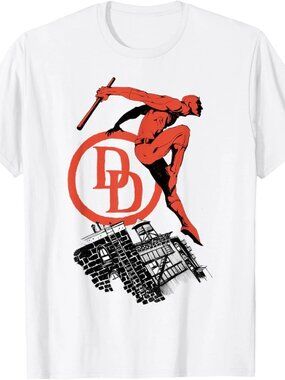 Comics Daredevil Matt Murdock City Action Retro T-Shirt 247